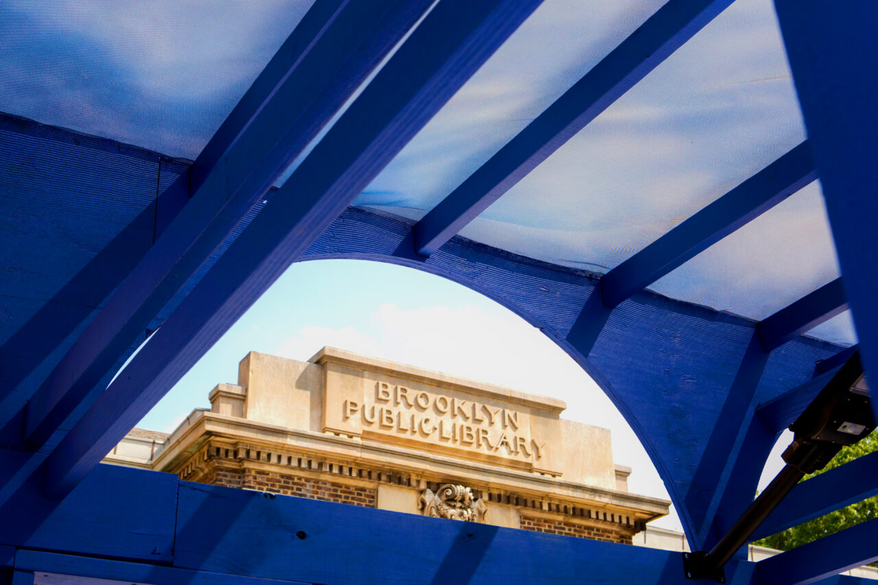 Roadway Reading Rooms by AANDA Architects for Brooklyn Public Library are installed at Walt Whitman, Crown Heights, and Kensington Branches