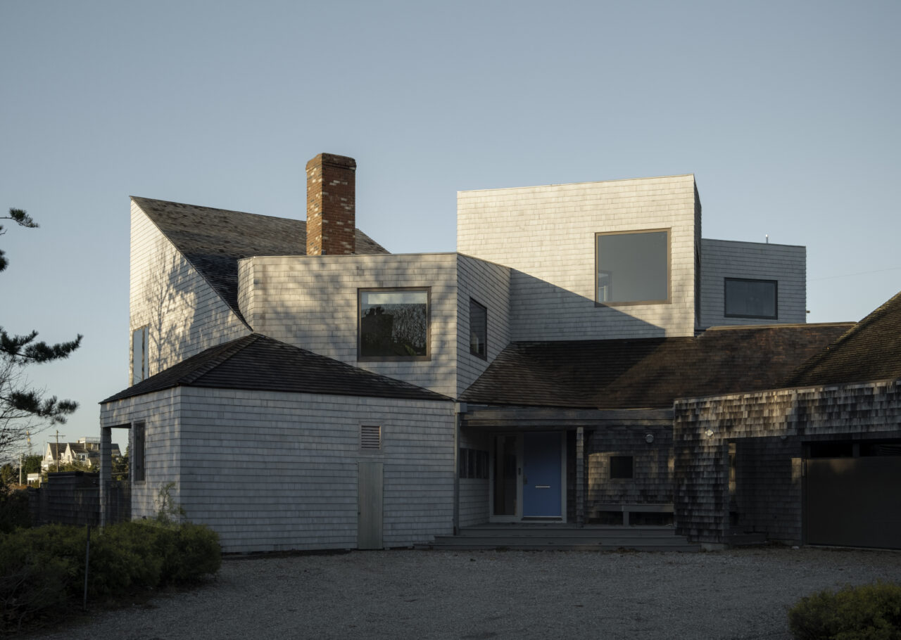 Exterior front of Roofscape House