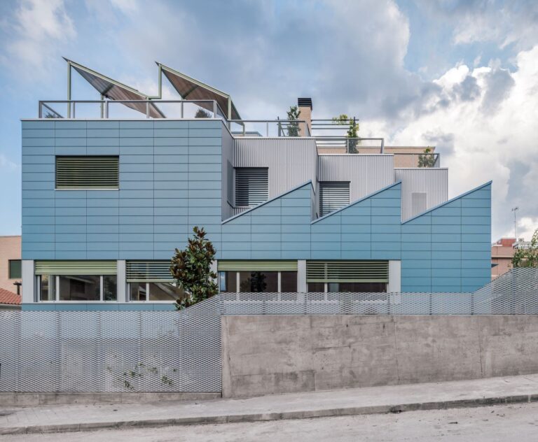 The exterior of Beyond-the-family Kin housing in Madrid, Spain