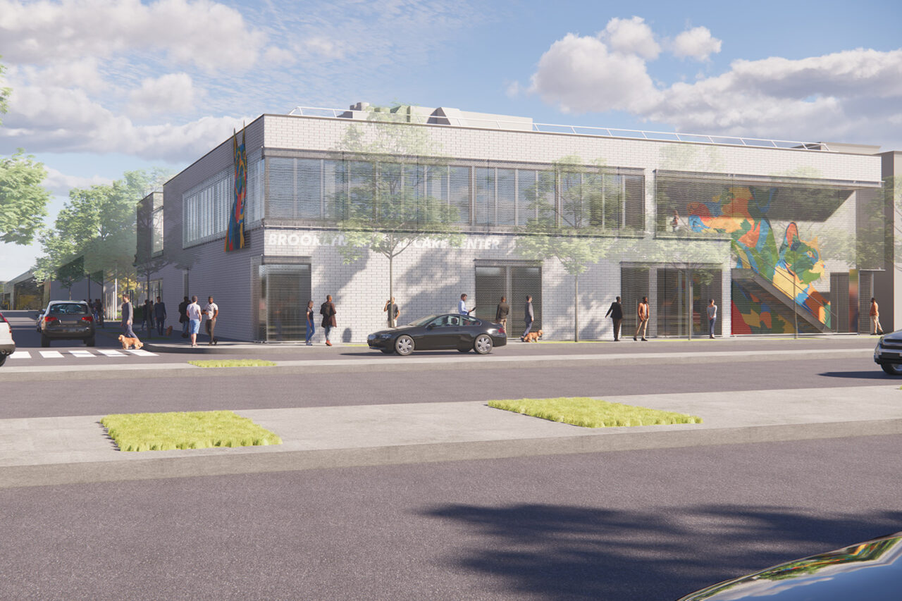 Brooklyn animal care center exterior street view.