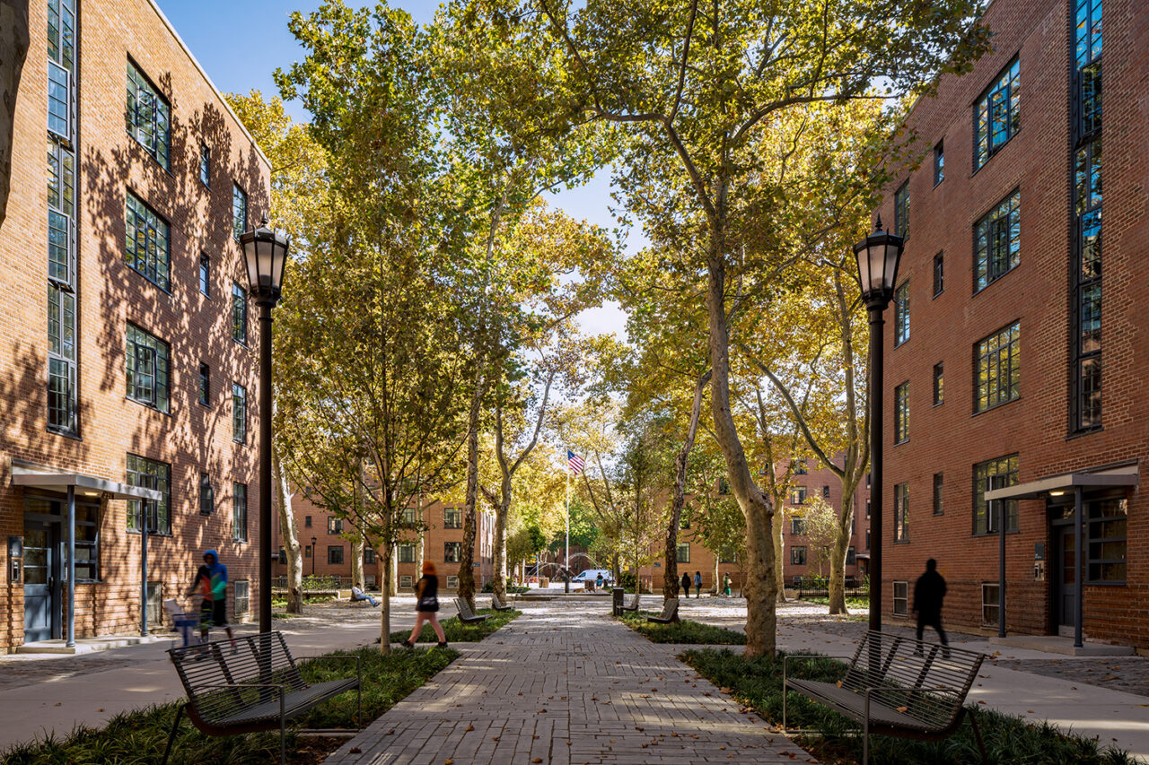Harlem River Houses renovation by Curtis + Ginsberg Architects in New York, NY. Photo: Alexander Severin Architectural Photography.