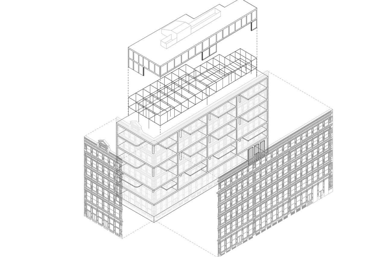 Cast Iron House axonometric diagram