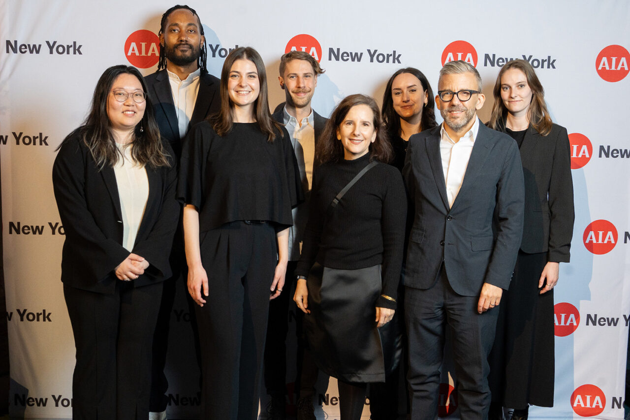 The Interboro Partners team, recipients of the New Perspectives Award. Photo: Samuel Lahoz.