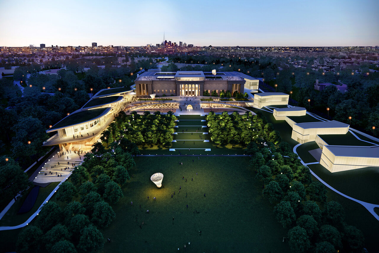 Nelson-Atkins Museum of Art expansion by WEISS/MANFREDI in Kansas City, MO. Credit: ©WEISS/MANFREDI Architecture/Landscape/Urbanism and Malcolm Reading Consultants.