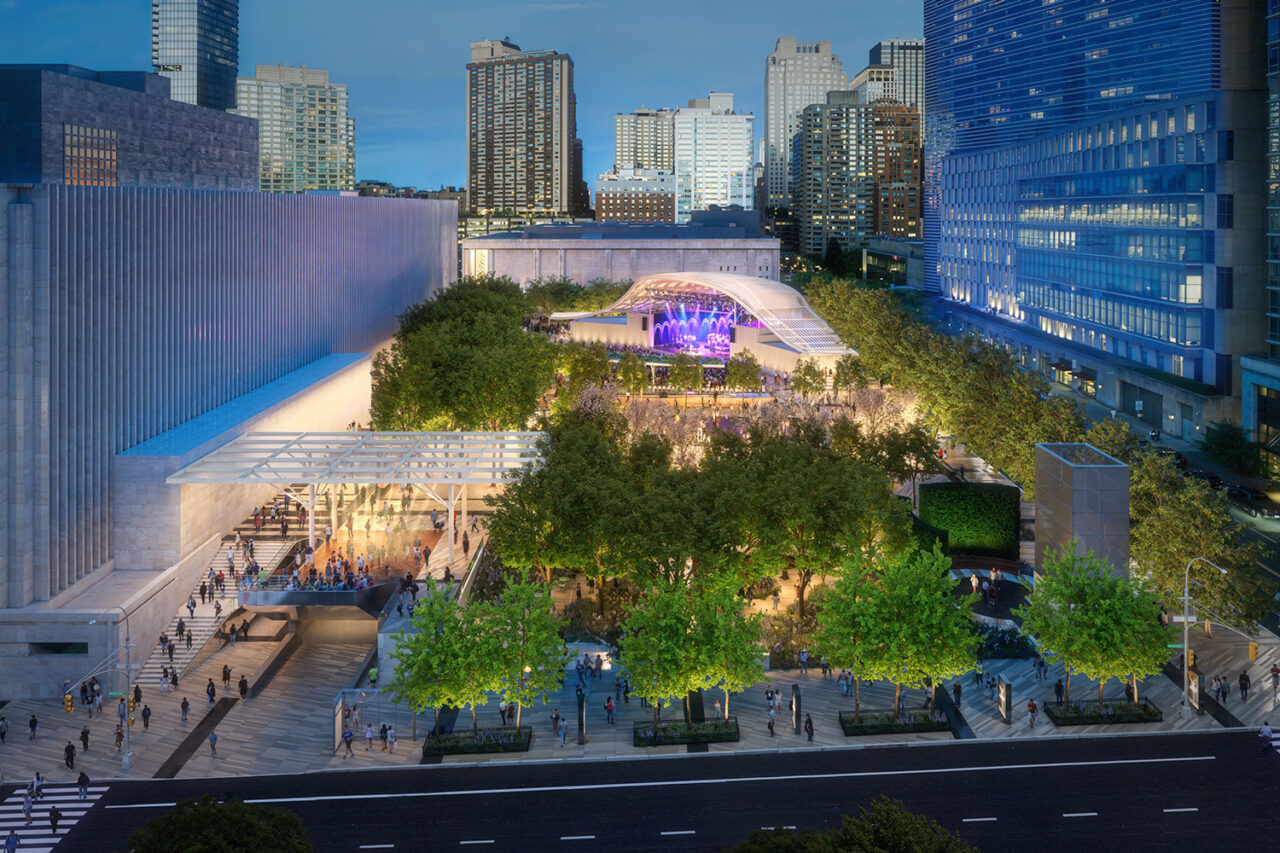 Lincoln Center for the Performing Arts by Hood Design Studio and WEISS/MANFREDI in New York, NY. Image: Brooklyn Digital Foundry.