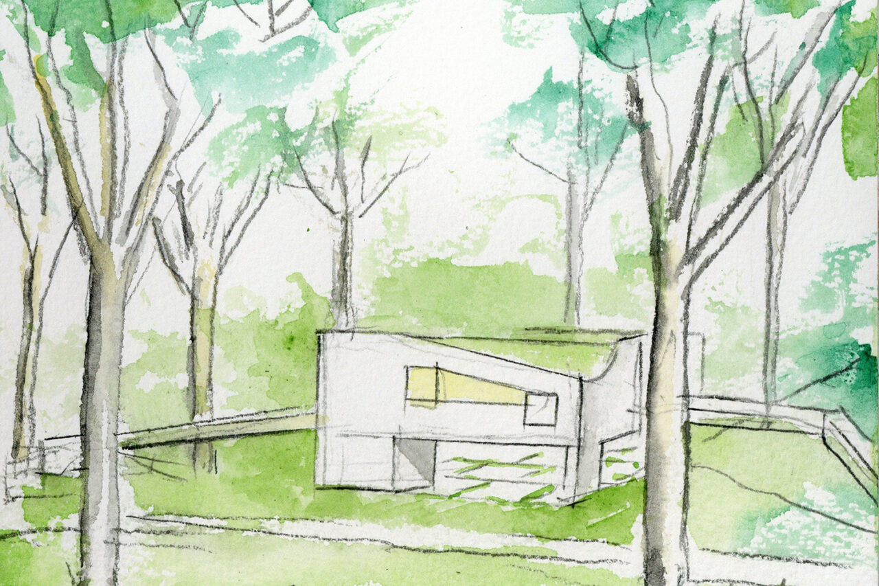 'Z' Space by Steven Holl Architects in Pound Ridge, NY. Image: Steven Holl Architects.