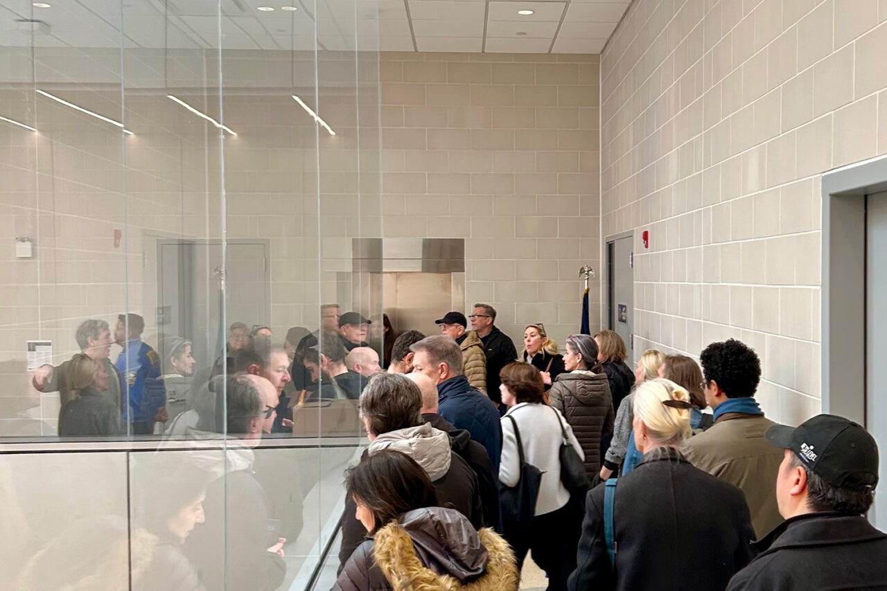 Open House New York tour of 40th Precinct, designed by BIG. Photo: Courtesy of Yurek.