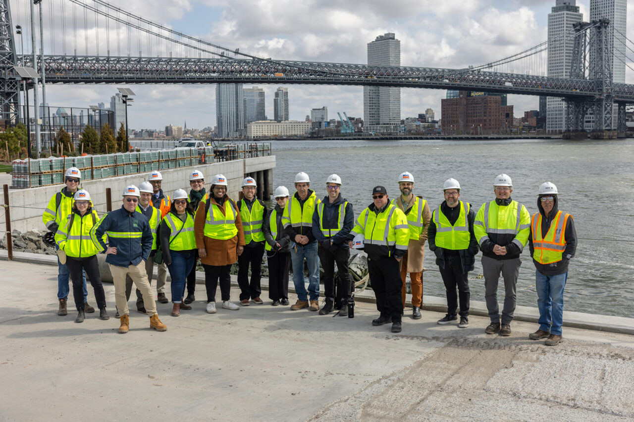 Industry Leaders tour of East Side Coastal Resiliency. Photo: Courtesy of DDC.