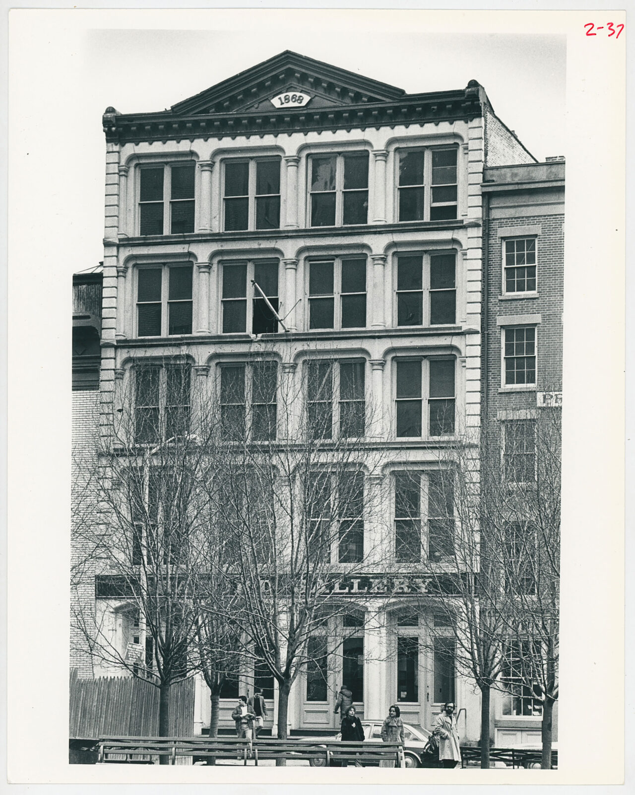 The A.A. Thomson Warehouse in the spring of 1981