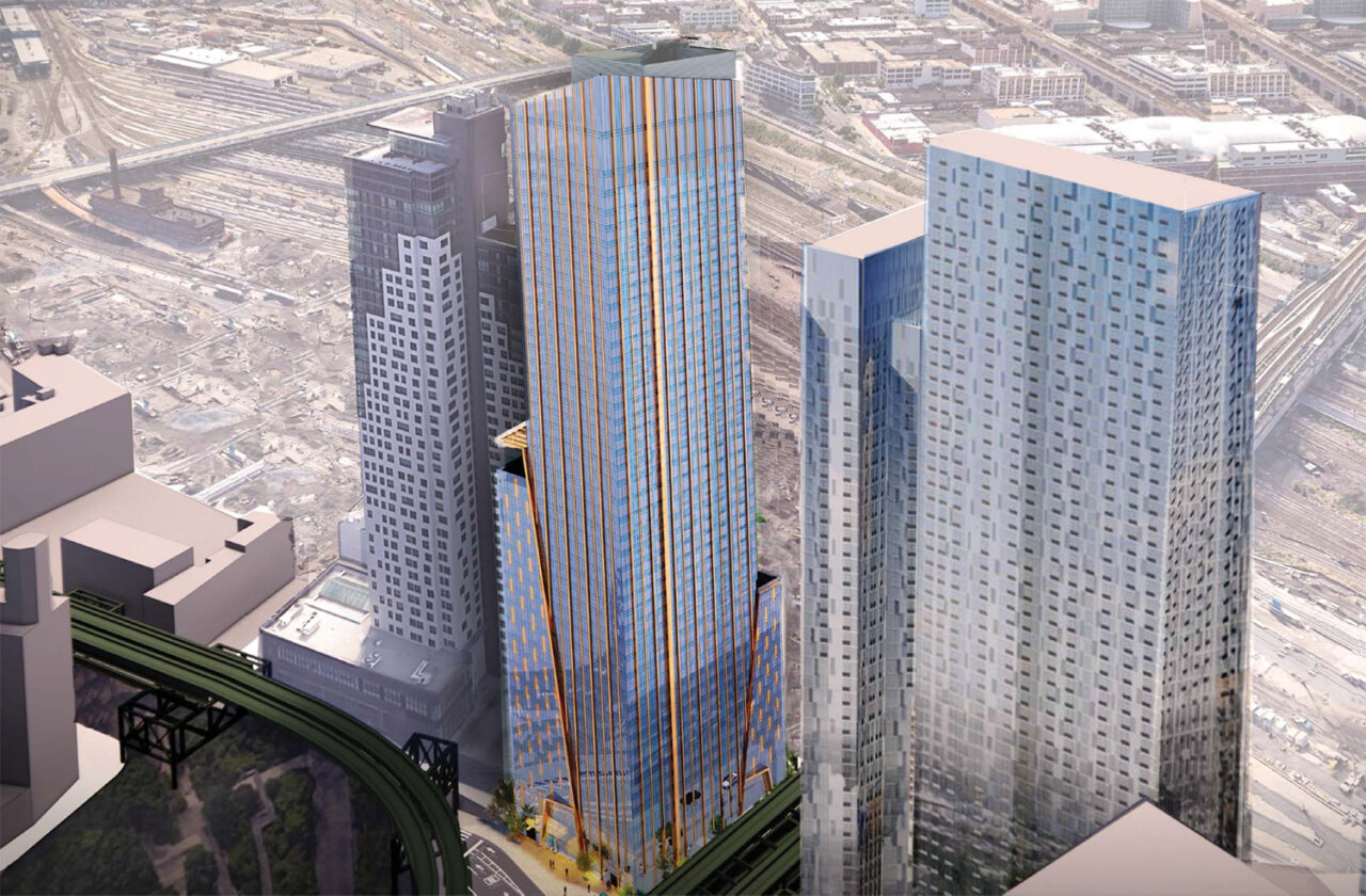 30-25 Queens Boulevard residential tower by CetraRuddy in Queens, NY. Image: CetraRuddy Architecture.