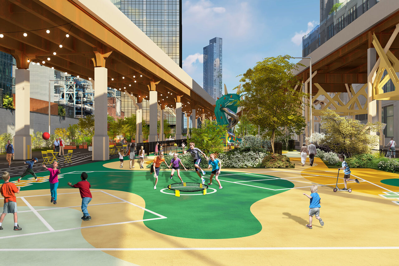 The Baseline by STUDIO V and LVF in Queens, NY. Image: STUDIO V Design + Planning.