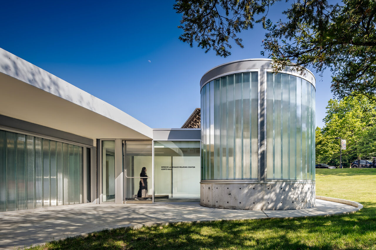 Speech Language Hearing Center by Michielli + Wyetzner Architects at CUNY Queens College in Queens, NY. Photo: Alexander Severin for Michielli + Wyetzner.