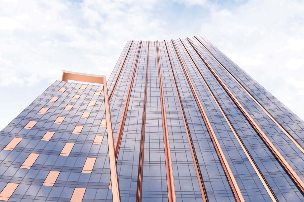 30-25 Queens Boulevard residential tower by CetraRuddy in Queens, NY. Image: CetraRuddy Architecture.