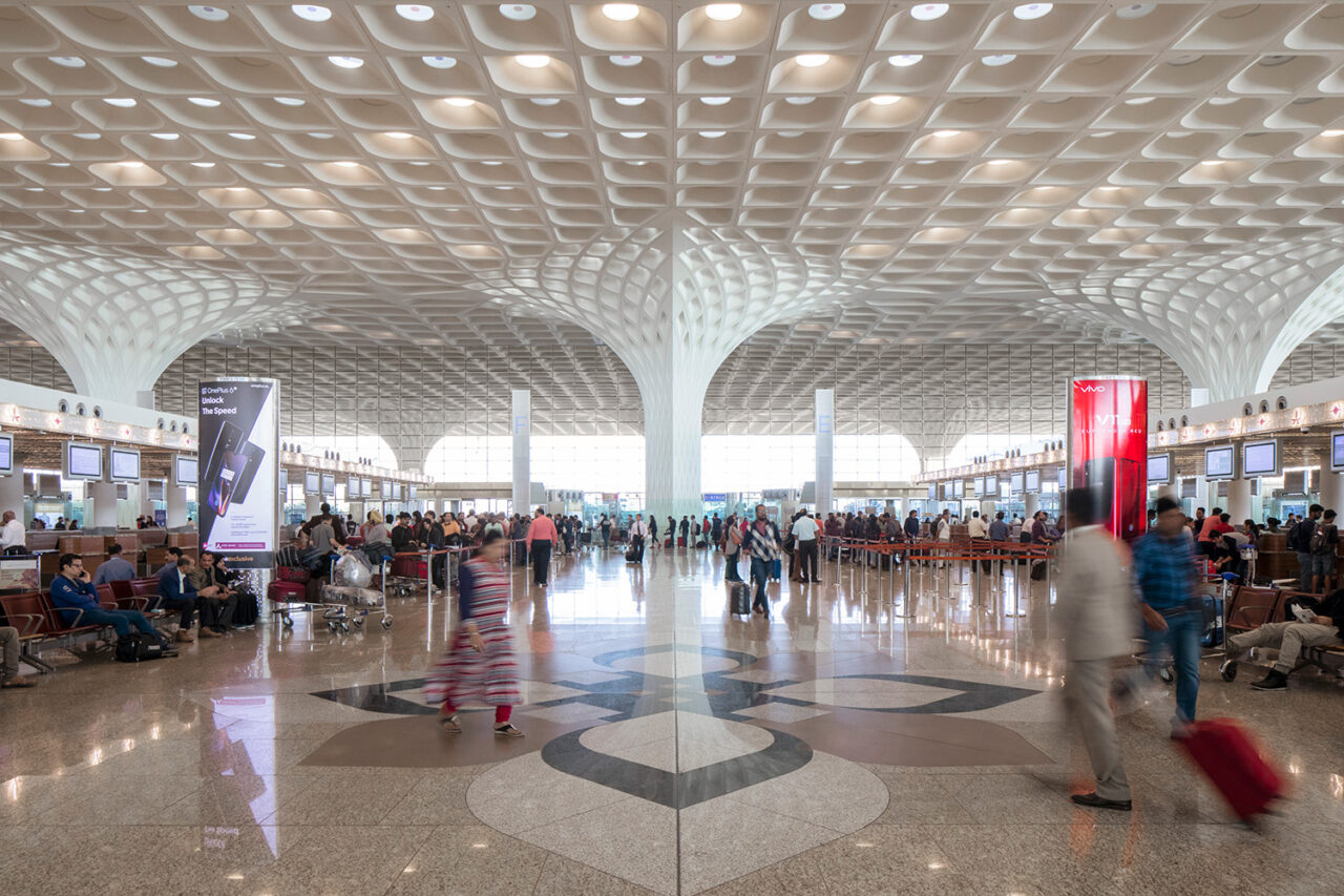 Mumbai International Airport, Terminal 2​, by SOM in Mumbai, India. Photo: Lucas Blair Simpson/SOM​.