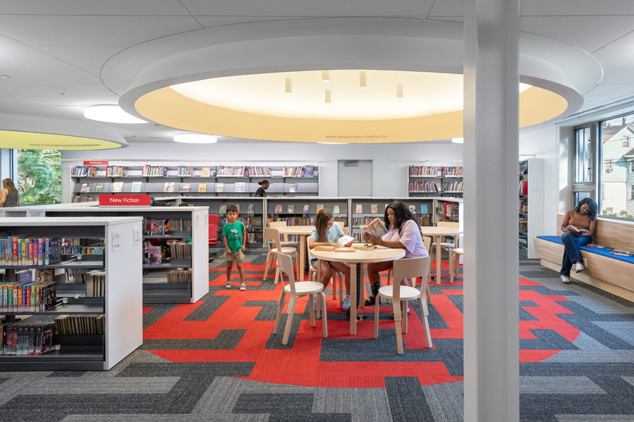 Maplewood Memorial Library by Sage & Coombe Architects in Maplewood, NJ. Photo: © Chuck Choi.