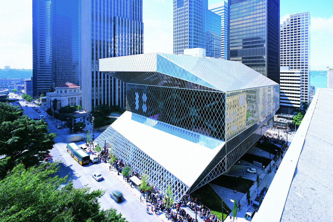 Seattle Central Library by REX in Seattle, WA. Photo: Ramon Pratt.