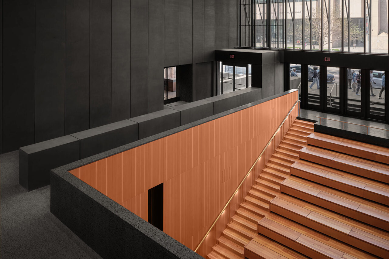 Studio Museum in Harlem by Adjaye Associates, Cooper Robertson, and Studio Zewde in Manhattan, NY. Photo © Dror Baldinger FAIA, courtesy Studio Museum in Harlem.