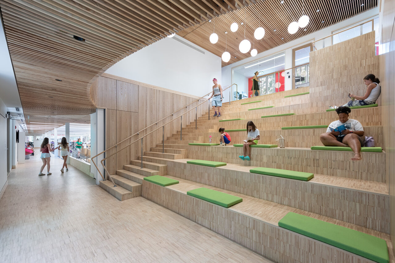 Maplewood Memorial Library by Sage & Coombe Architects in Maplewood, NJ. Photo: © Chuck Choi.
