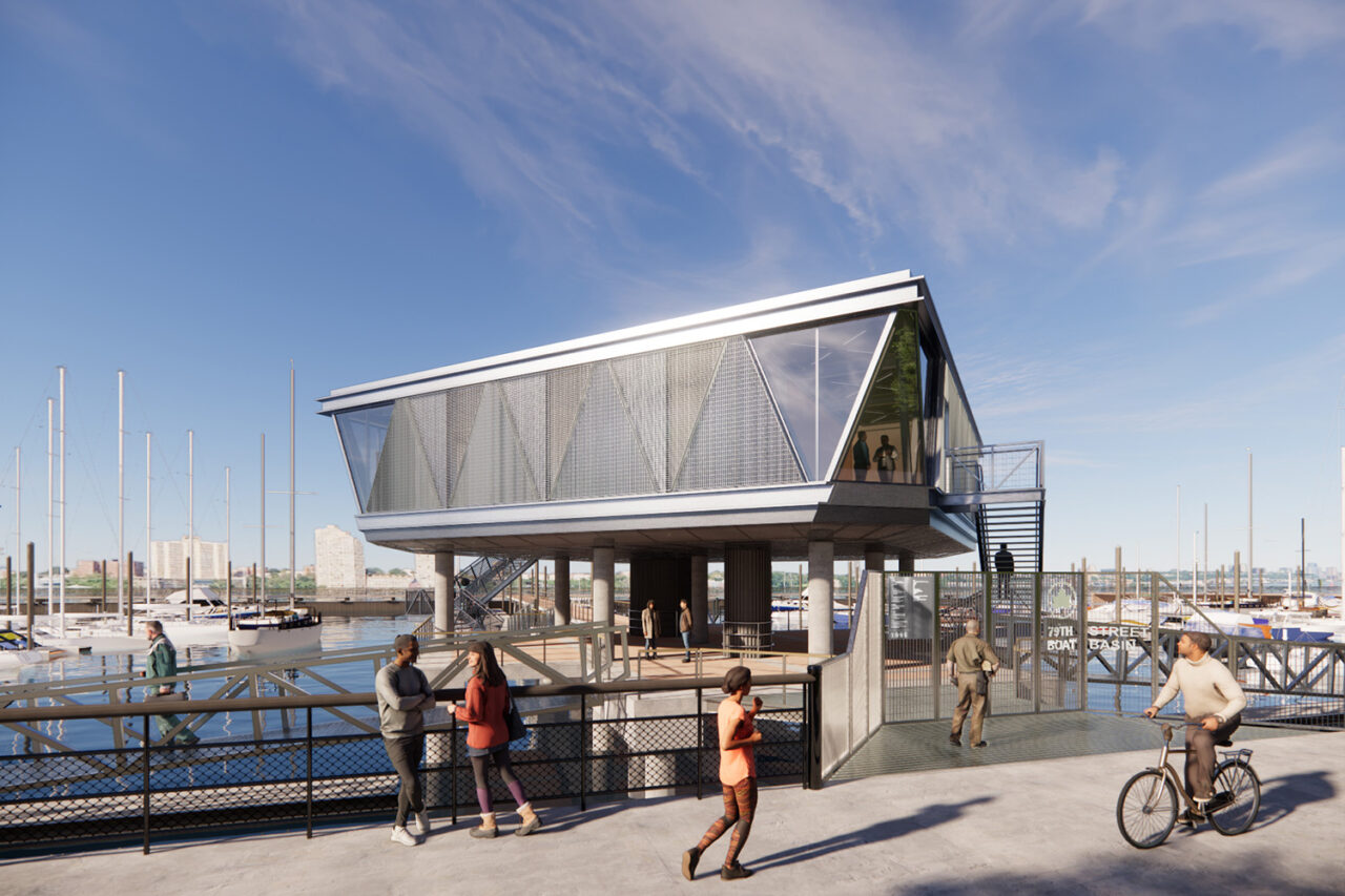 79th Street Boat Basin Dockhouse by Architecture Research Office in New York, NY. Image: Architecture Research Office.