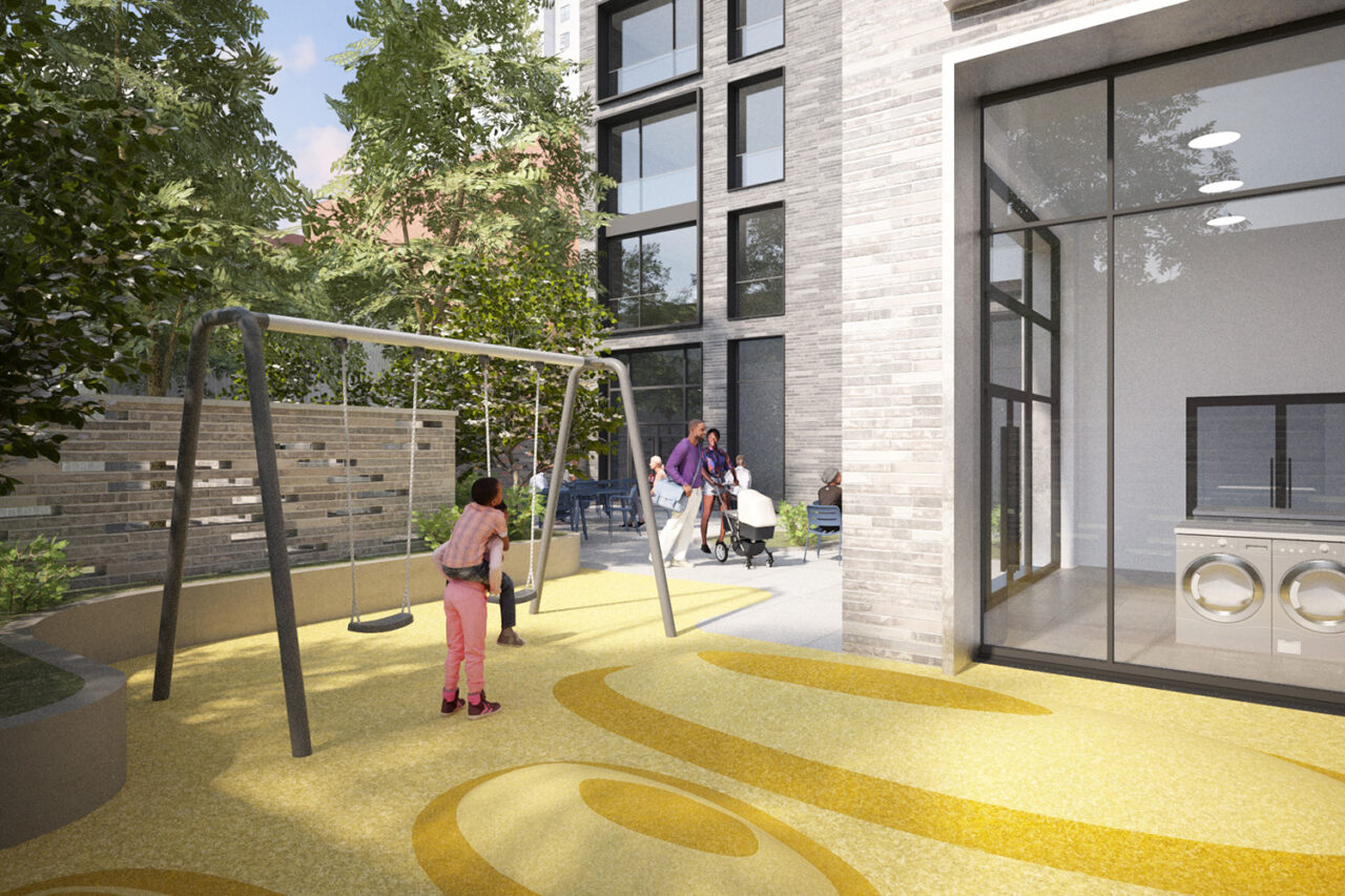 153 Nevins by Magnusson Architecture and Planning (MAP) in Brooklyn, NY. Image: Magnusson Architecture and Planning for HPD.