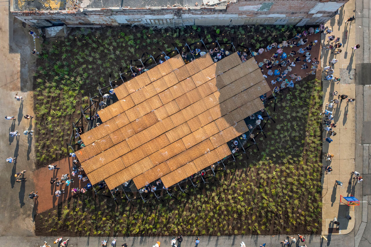 Ellipsis by AD—WO at Landmark Columbus Foundation's Exhibit Columbus in Columbus, IN. Photo: Hadley Fruits for Landmark Columbus Foundation.
