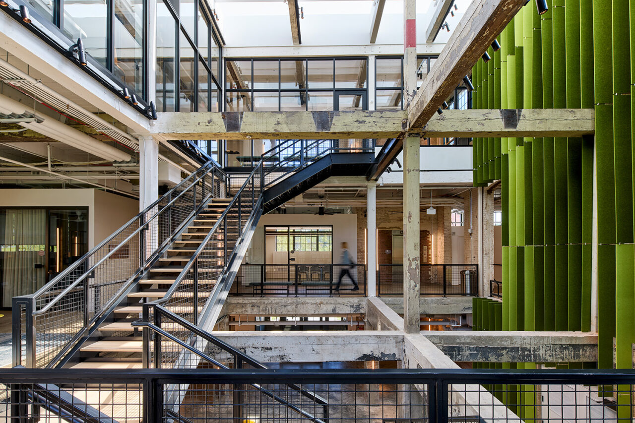 Scenic Hudson's Northside Hub by MASS Design Group and Stoss Landscape Urbanism in Poughkeepsie, NY. Photo: Scott G. Morris Photography/Courtesy of ScenicHudson.org.