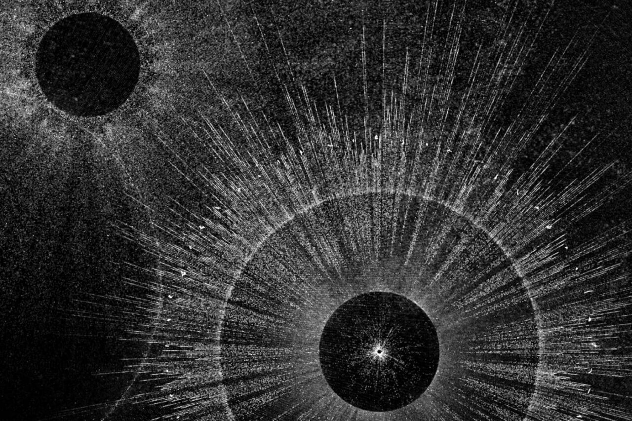 Still from Pixel Dust, 2025, by Leo Villareal. Courtesy of the artist and Times Square Arts.