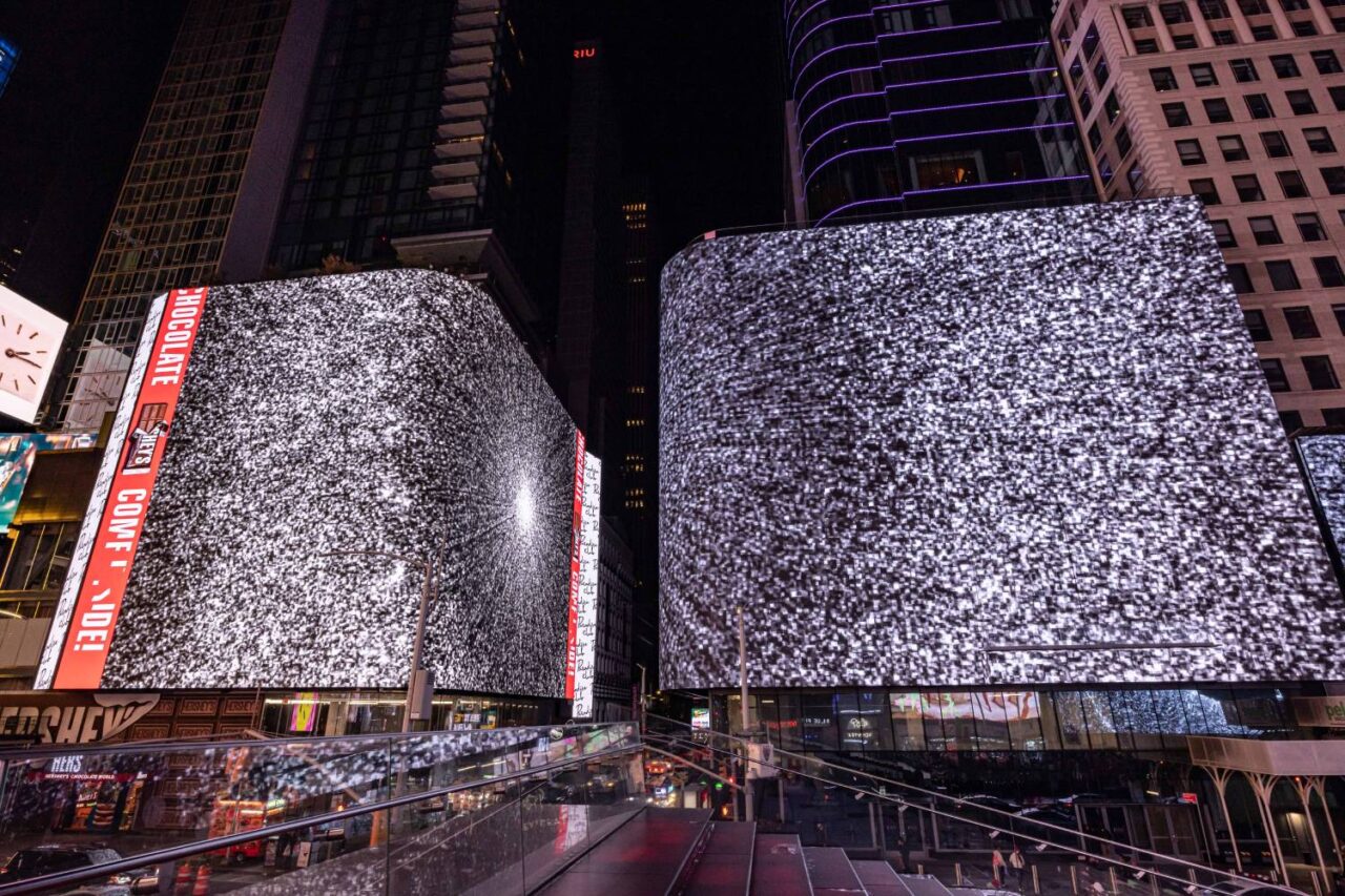 Midnight Moment in New York, NY. Photo: Michael Hull, courtesy of Times Square Arts.