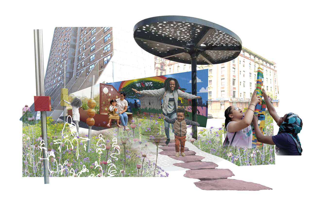 Morrisania Air Rights Sensory Garden Site. Image: Dirtworks.