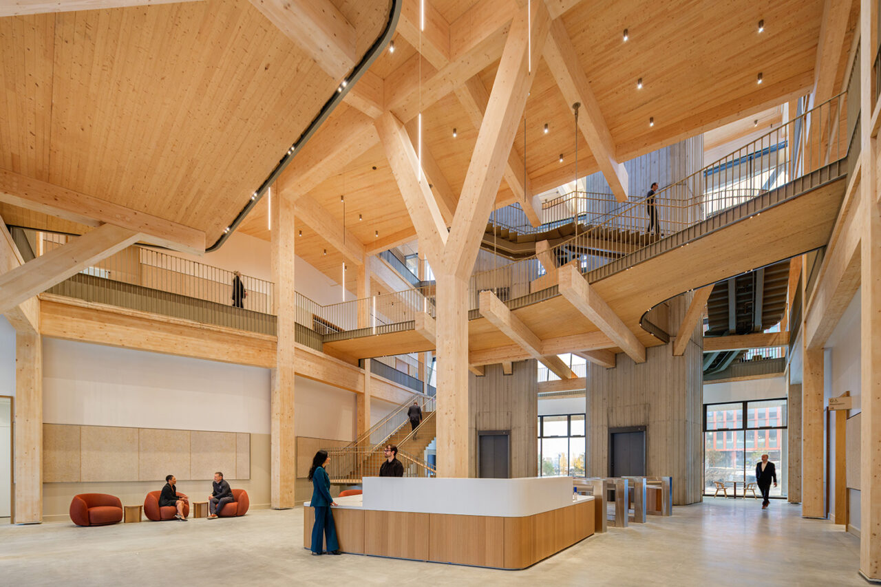 David Rubenstein Treehouse at Harvard University by Studio Gang with SCAPE in Cambridge, MA.