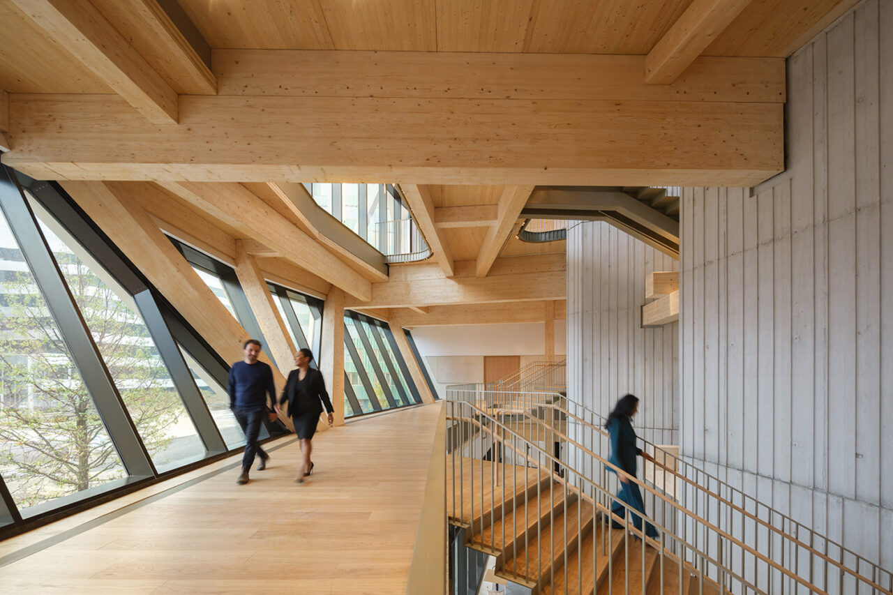 David Rubenstein Treehouse at Harvard University by Studio Gang with SCAPE in Cambridge, MA.