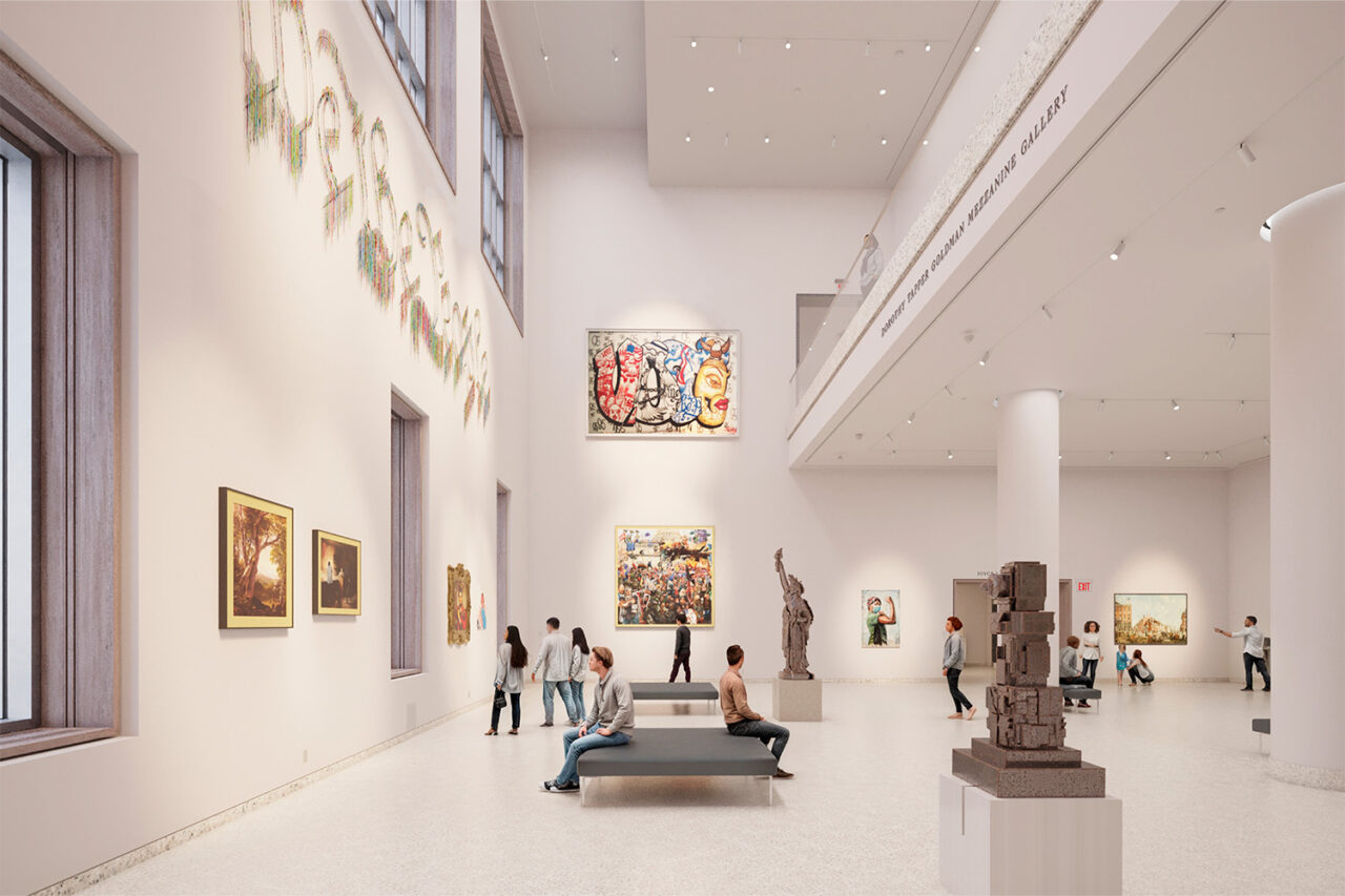 The New York Historical's Tang Wing for Democracy by RAMSA in New York, NY. Image: RAMSA/Alden Studios.