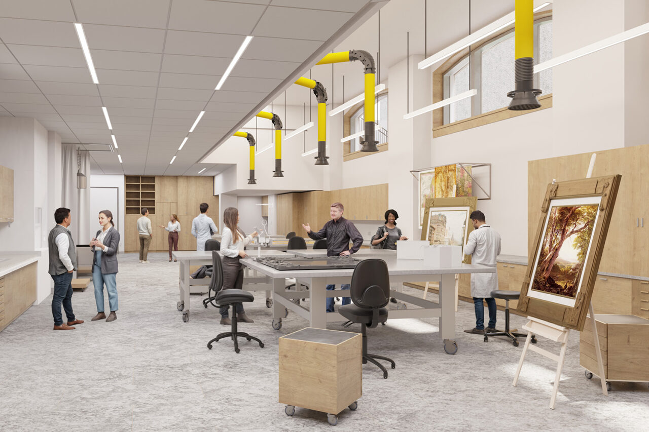 The New York Historical's Tang Wing for Democracy by RAMSA in New York, NY. Image: RAMSA/Alden Studios.