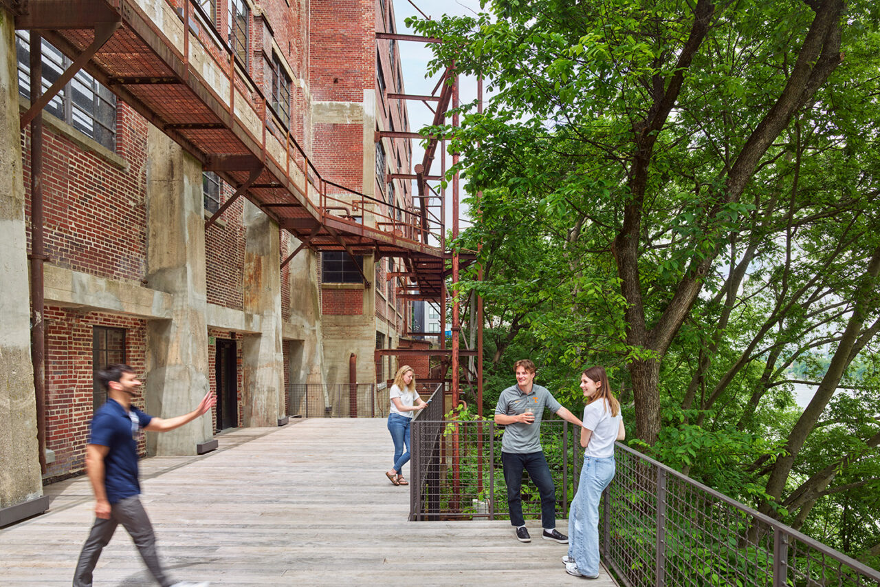Neuhoff District conversion by S9 Architecture with Smith Gee Studio, HKS, Future Green Studio, and S9 in collaboration with Husband Wife, in Nashville, TN.