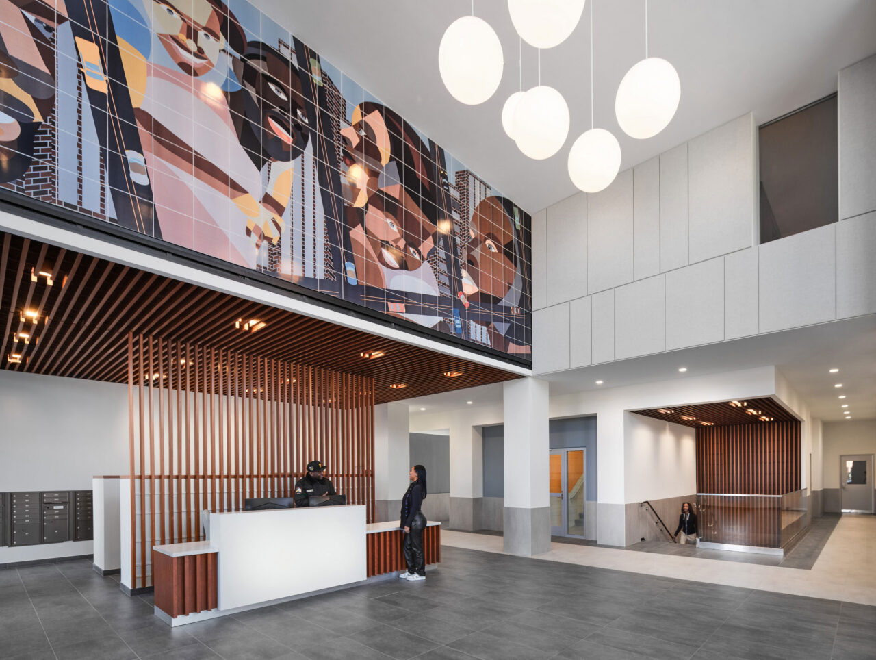 HELP ONE Building A lobby in Brooklyn, NY. Photo: Inessa Binenbaum.