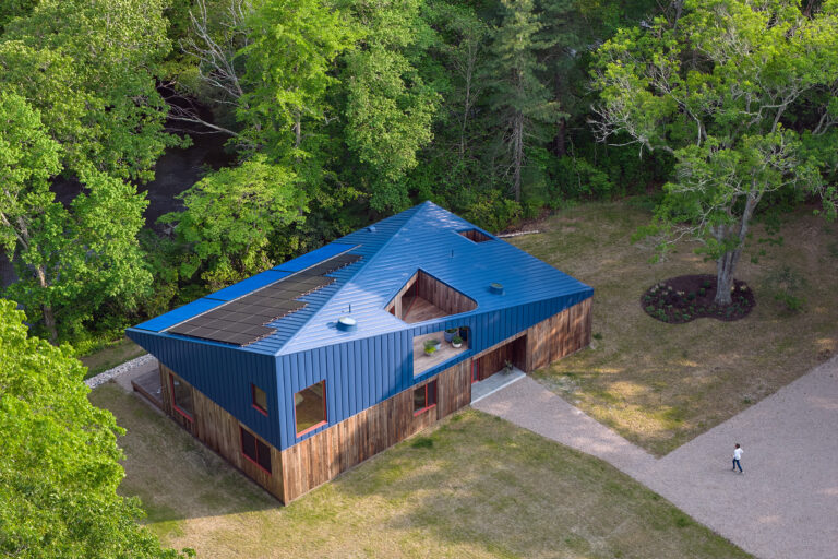 Aerial view of Riverhouse