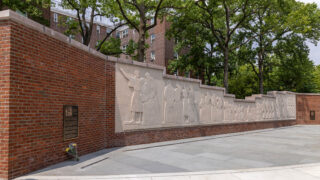"Exodus and Dance" Restoration at Kingsborough Houses in Brooklyn, NY. Photo: New York City Housing Authority.