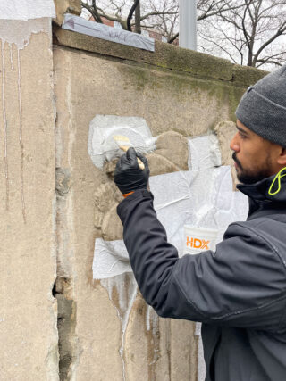 "Exodus and Dance" Restoration at Kingsborough Houses in Brooklyn, NY. Photo: New York City Housing Authority.