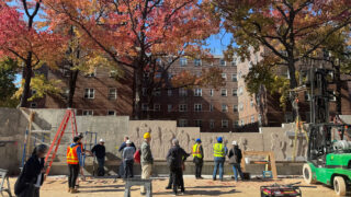 "Exodus and Dance" Restoration at Kingsborough Houses in Brooklyn, NY. Photo: New York City Housing Authority.