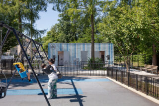 Lopez Playground Modular Public Restroom in Staten Island, NY. Photo: Ty Cole.