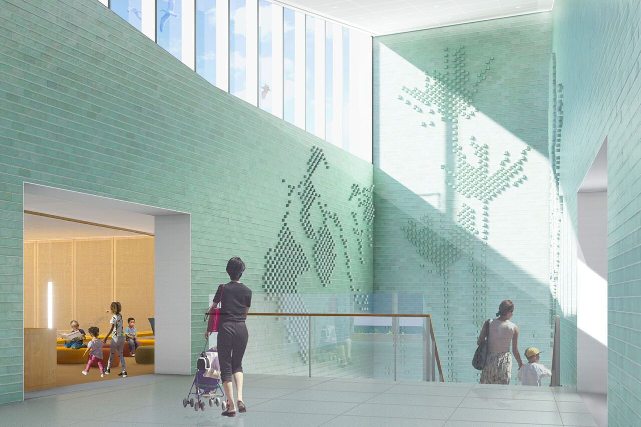 Rego Park Library by Weiss/Manfredi in Queens, NY. Image: Courtesy Weiss/Manfredi.