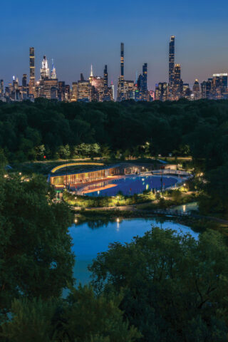 Davis Center at the Harlem Meer in New York, NY. Photo: Richard Barnes.