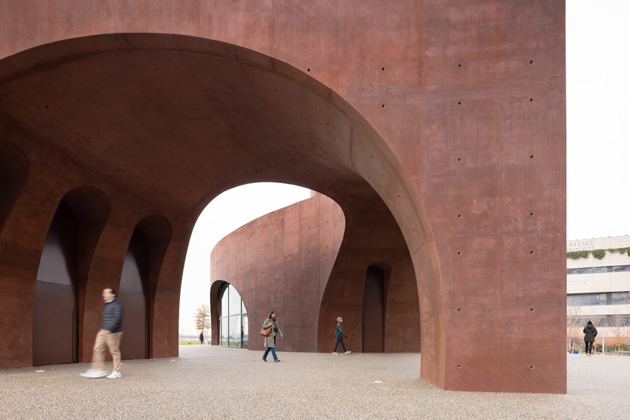 Wagner Park Pavilion in New York, NY. Photo: Scott Frances, courtesy Thomas Phifer and Partners.