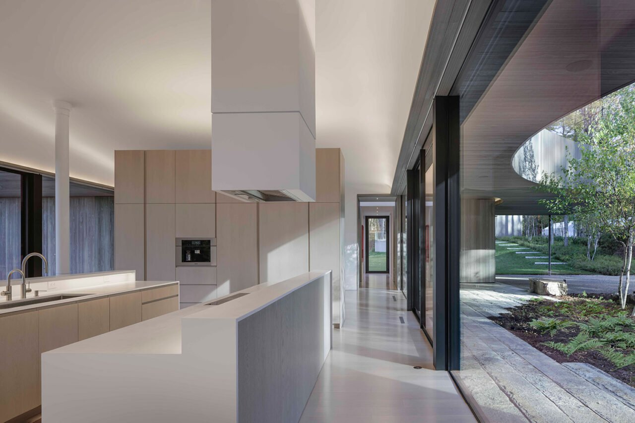 Chatham Guest House by Desai Chia Architecture with Wagner Hodgson Landscape Architects and Rimol Greenhouses in Chatham, NY. Image: Paul Warchol.