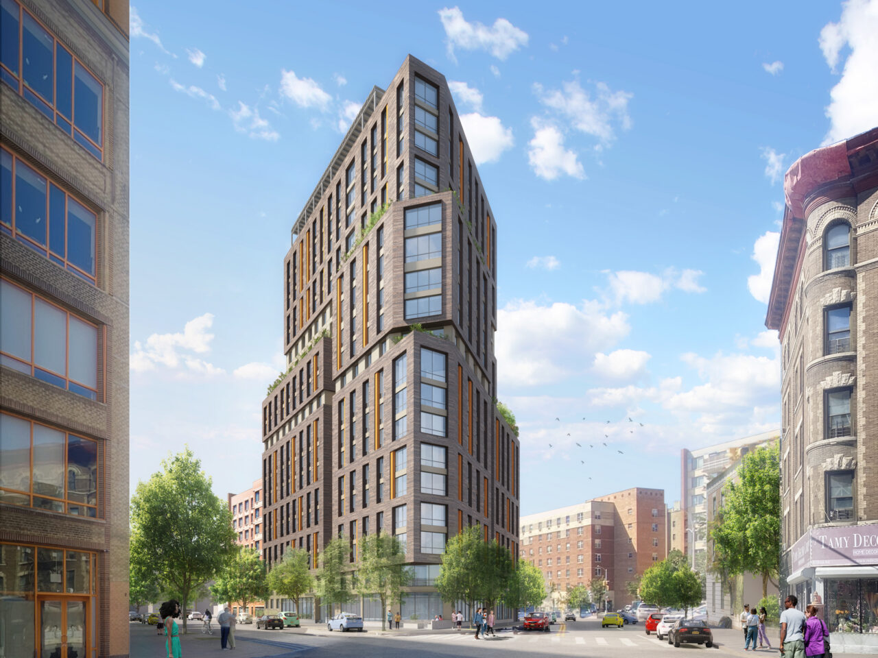 A rendering for Melrose Commons.