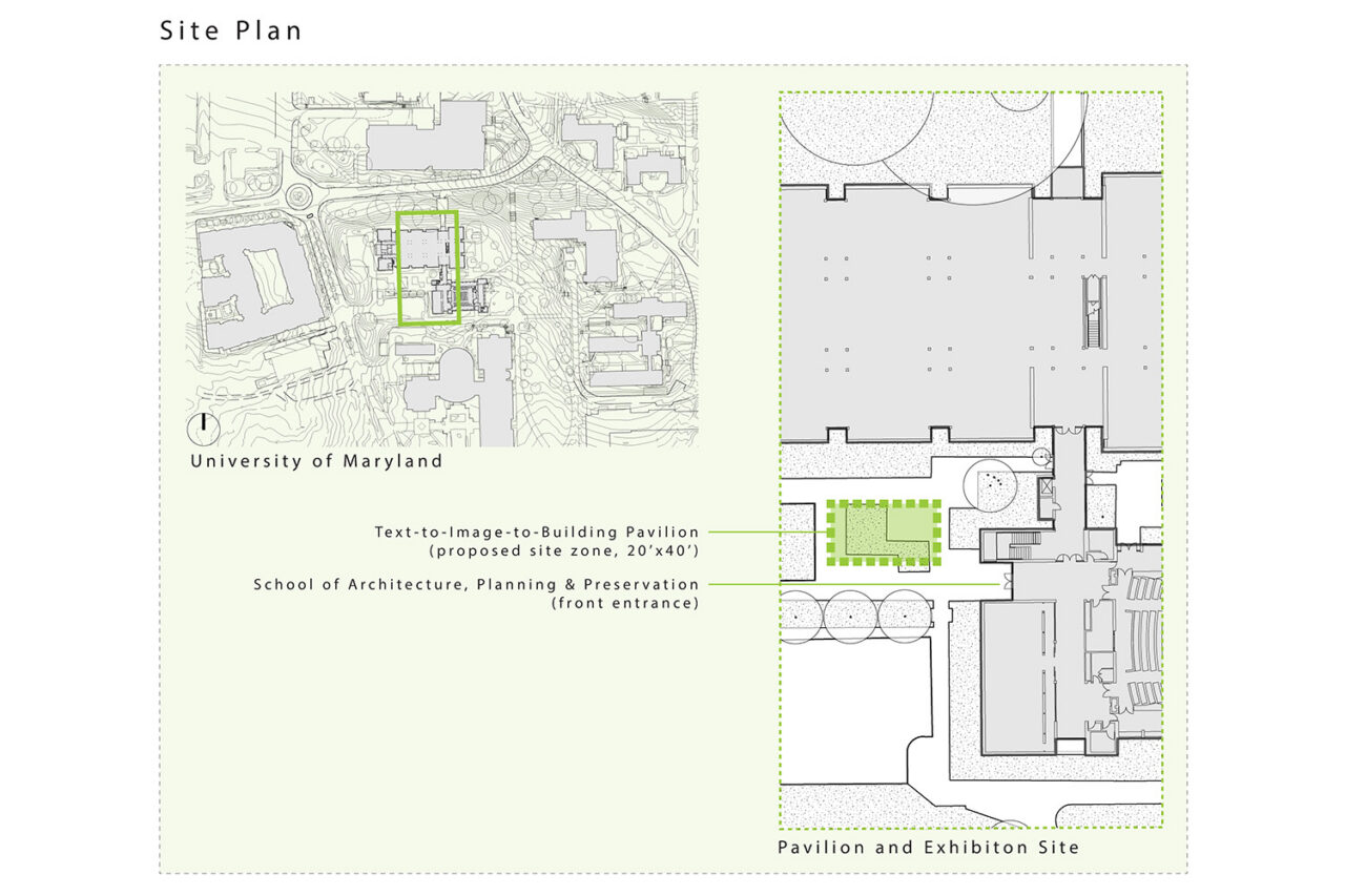 “Text-to-Image-to-Building. Image: Courtesy of May, Williams, and Ezban.