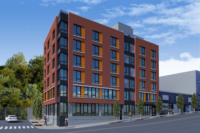 Rendering of 6661 Broadway in the Bronx. Image: RKTB Architects.