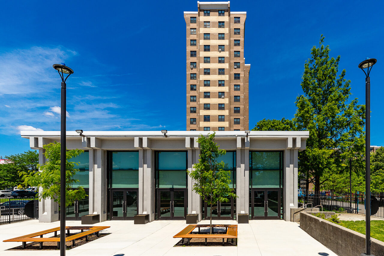 Penn Wortman Community Center by Curtis + Ginsberg Architects in Brooklyn, NY. Photo: Sylvester Zawadzki for Douglaston Development.