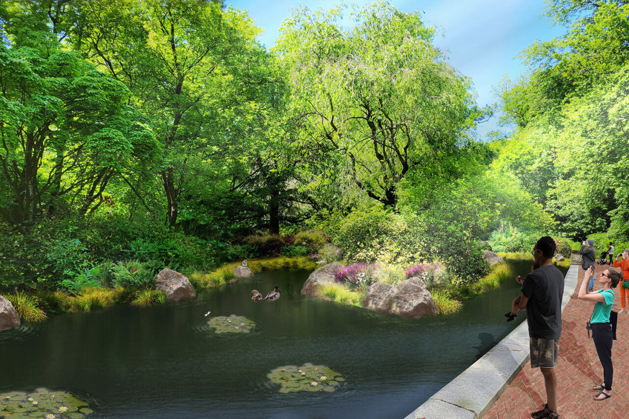 Vale Children's Pool at Prospect Park by the architects of Prospect Park Alliance in Brooklyn, NY. Image: Courtesy Prospect Park Alliance.