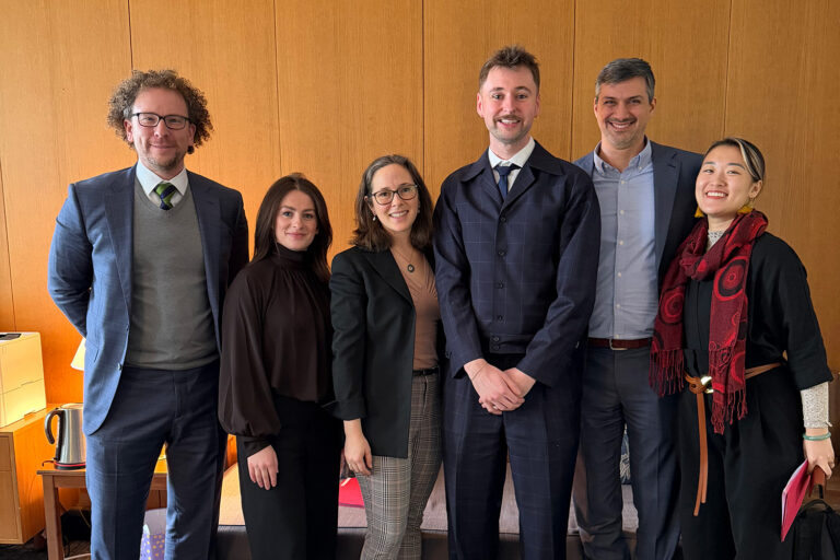 AIANY and CLF members meeting with Assemblymember Rebecca Kassay.